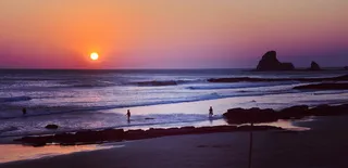 自然，海岸，海滩，海岸，水，海洋，海洋，波浪