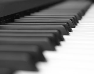 钢琴，乌木，象牙，合成器，音乐，乐器，选择性聚焦，钢琴键