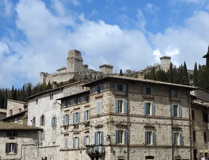 历史学家,堡垒,阿西西,翁布里亚,建筑结构,建筑外观,云天 历史学家,堡垒,阿西西,翁布里亚,建筑结构,建筑外观,云天