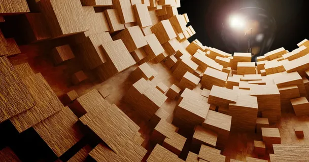 照片，棕色，块，立方体，木材，管，物体，隧道