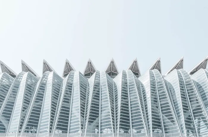 高层建筑立面、建筑物、建筑、现代、线条、曲线、结构