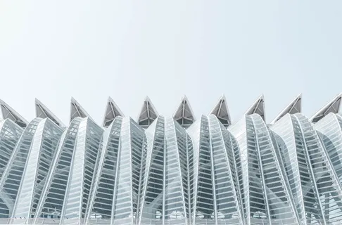 高层建筑立面、建筑物、建筑、现代、线条、曲线、结构