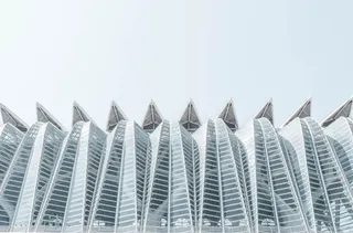 高层建筑立面、建筑物、建筑、现代、线条、曲线、结构