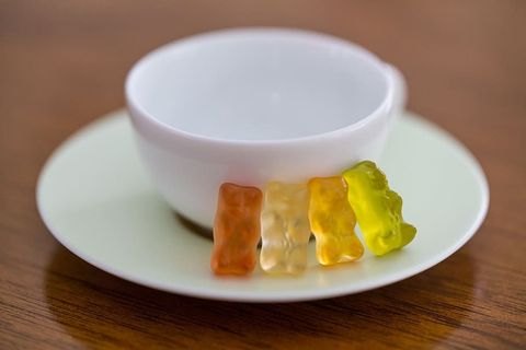 糖果，糖，咖啡，茶，休息，橡皮熊，静物画，构图