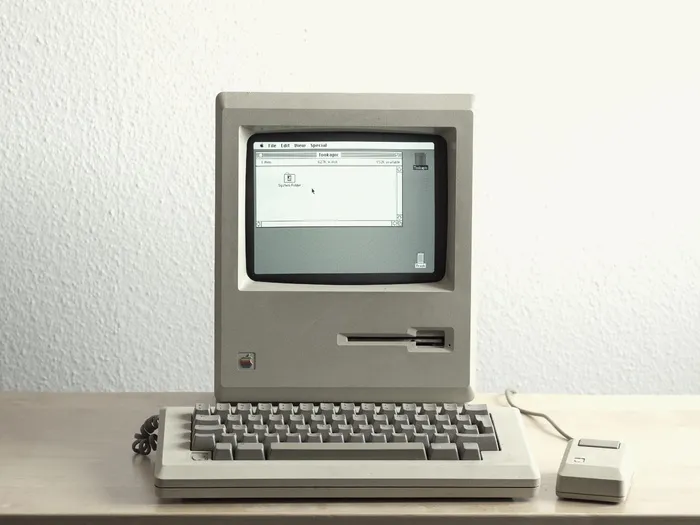 灰色, 计算机设置, 表, Macintosh, 计算机, 技术, 老派, 年份
