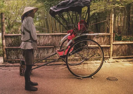 黑红马车前的男子