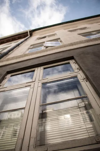 建筑，库彭哈根，太阳，旧，白色，国家，旗帜，边界