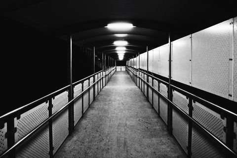 立交桥，单色，黑，白，光，颗粒，新加坡，bw