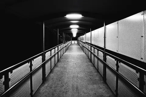 立交桥，单色，黑，白，光，颗粒，新加坡，bw