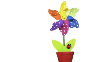 五彩，风花装饰，花，彩色，蓝色，自然，植物，黄色