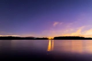 天空, 水, 湖, 风景-自然, 宁静, 反射, 晚上, 宁静的场景