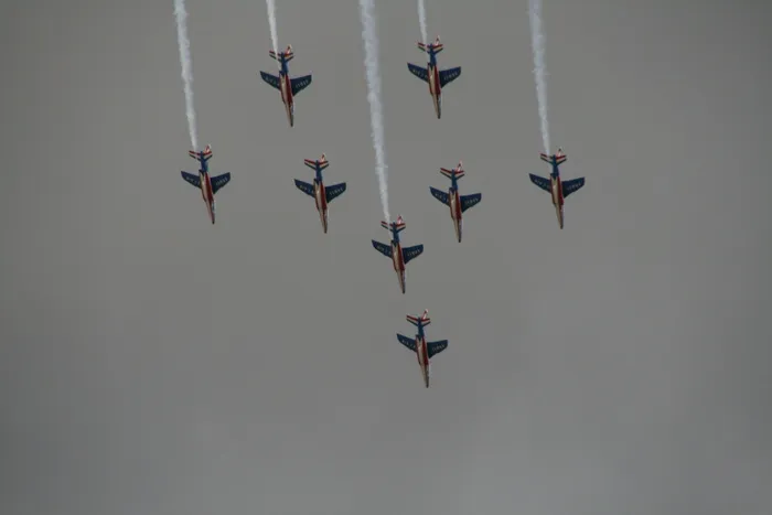 特技飞行，飞机，alphajet，法国巡逻，飞机，飞行器，飞行，飞机