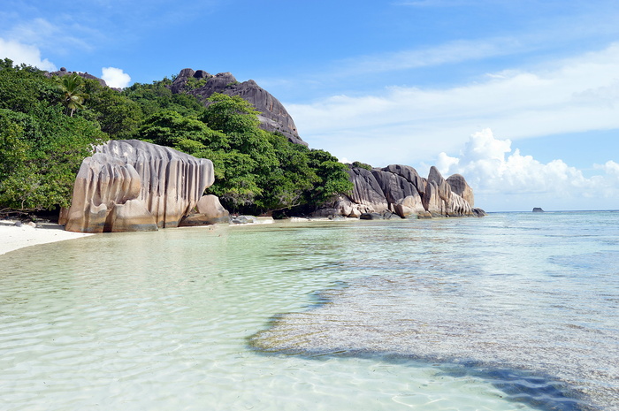 塞舌尔，海，海滩，水，石头，加勒比海，度假，海洋