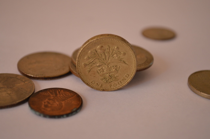 英镑、一英镑、硬币、货币、富人、金融、现金、商业