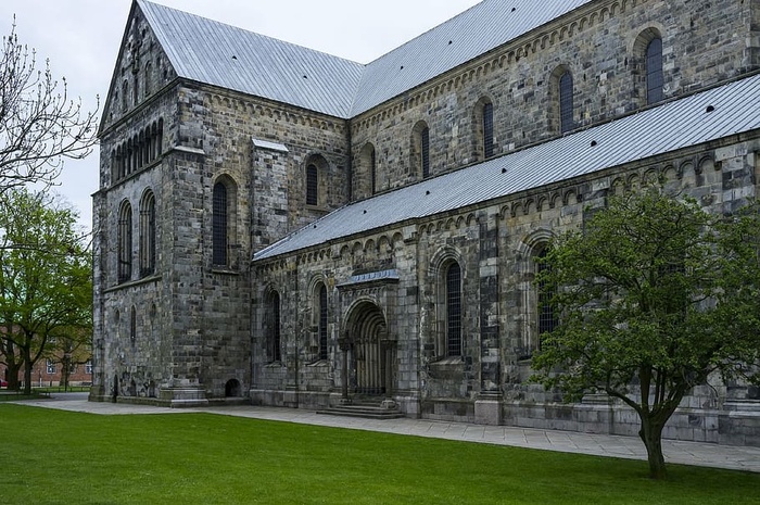 古代，建筑，建筑，城市，哥特式，草，历史，天空