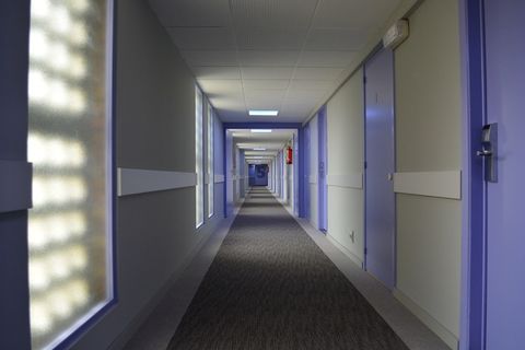 摄影、白色、走廊、酒店、帮派、透视、过道、ostendstars酒店