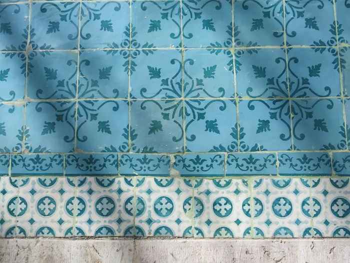 无标题，瓷砖，绿松石，图案，azulejos，葡萄牙，瓷砖，里斯本