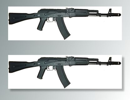 黑色，ak突击步枪，ak-47，卡拉什尼科夫冲锋枪，步枪，枪，武器，俄罗斯人