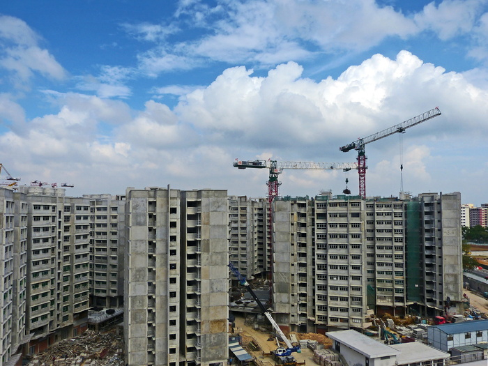 高层建筑，建筑，起重机，建筑施工，建筑，建筑，重型设备，金属