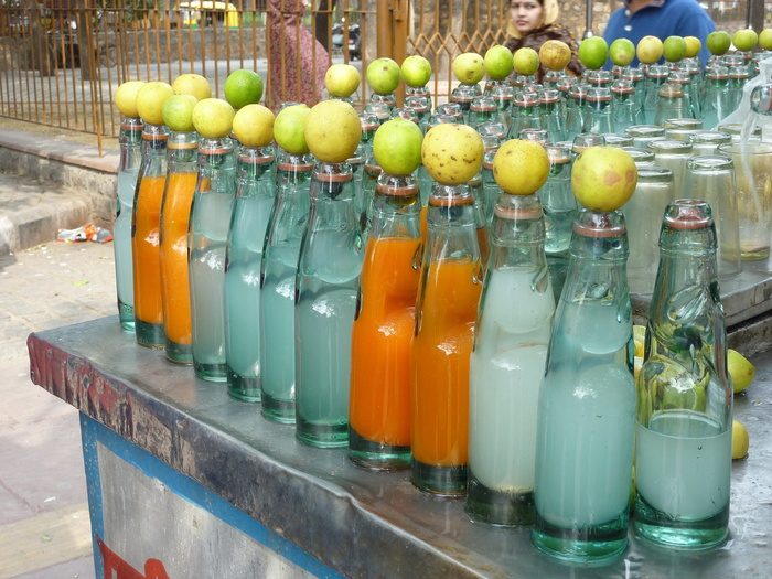 柠檬水，市场，印度，食品和饮料，食品，容器，水果，选择