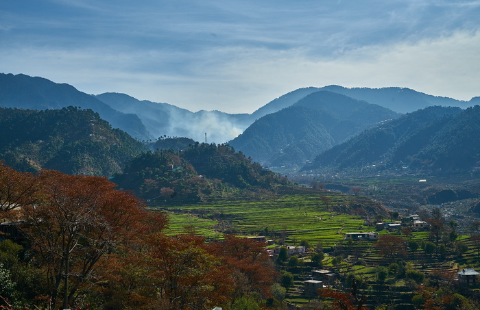 印度、昌巴、景观、村庄、山脉、广角、a7ii、索尼alpha