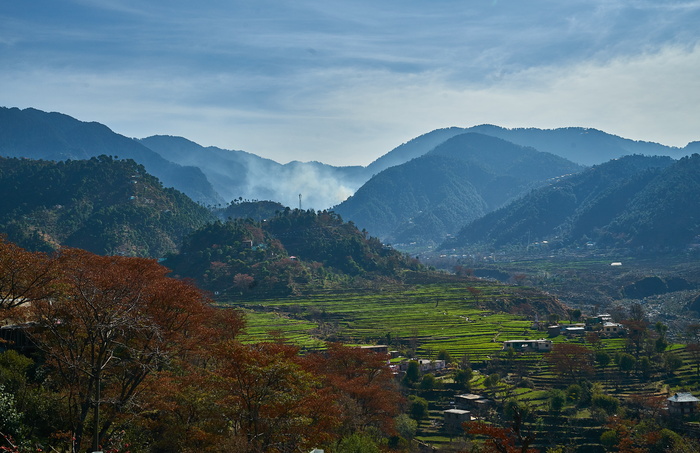 印度、昌巴、景观、村庄、山脉、广角、a7ii、索尼alpha