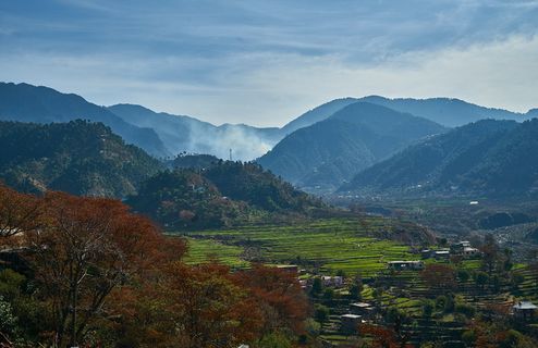 印度、昌巴、景观、村庄、山脉、广角、a7ii、索尼alpha