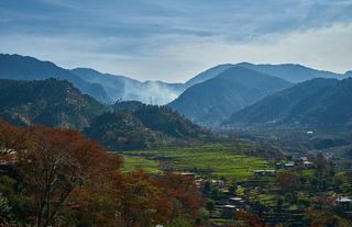 印度、昌巴、景观、村庄、山脉、广角、a7ii、索尼alpha