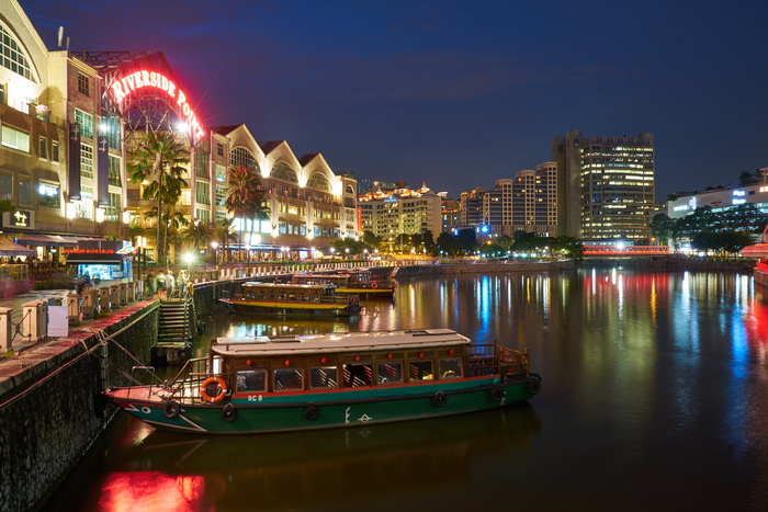新加坡，夜晚，旅游，建筑，伟大，当代，假日，摄影