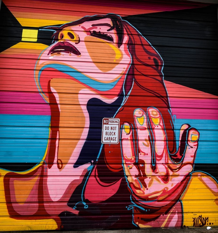 壁画、绘画、艺术、涂鸦、乐器、休闲活动、吉他、墙壁