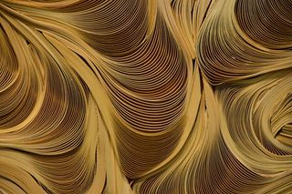 纸，艺术，背景，涡流，纸艺术，黄色，背景，全框架