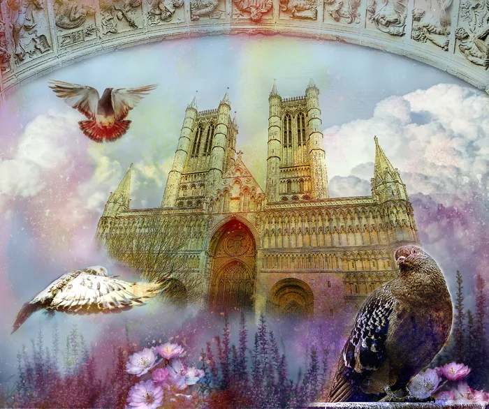 云, 林肯, 英格兰, 大教堂, 历史, 寺, 美, 传统