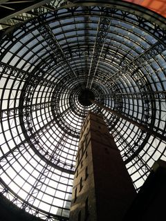 澳大利亚、墨尔本、墨尔本*车站、已建结构、建筑、低角度视图、图案、天花板