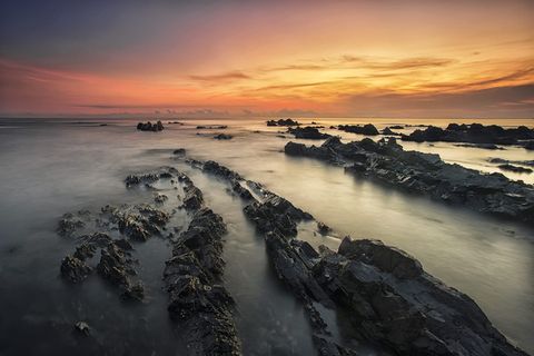 海,自然,日落,海滩,海洋,岩石,石头,日出 海,自然,日落,海滩,海洋,岩石,石头,日出