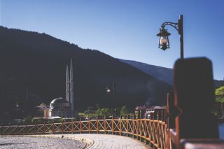 黑灯柱、山、高地、云、天、峰、岭、景