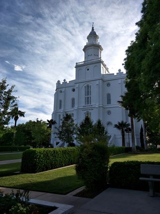 美国，圣乔治，圣乔治教堂，旅游，植物，树木，建筑，建筑结构