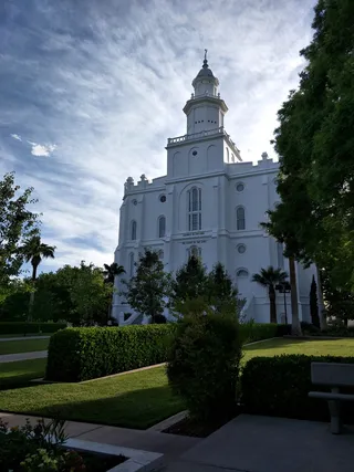 美国，圣乔治，圣乔治教堂，旅游，植物，树木，建筑，建筑结构