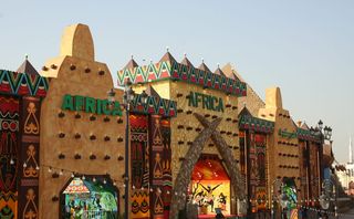 地球村，阿拉伯联合酋长国，非洲，非洲部分，展馆，部分，非洲部分，非洲颜色