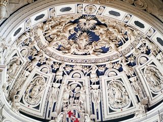 特里尔，大教堂，西唱诗堂，天花板浮雕，巴洛克，灰泥，灰泥作品，白色