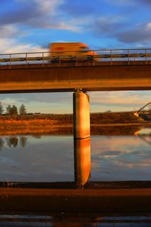 DHL, 兄弟, 运输, 航运, 夕阳, 天空, 云-天空, 反射