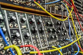 穆格，合成器，合成器，电子，音乐，音频，声音，电线