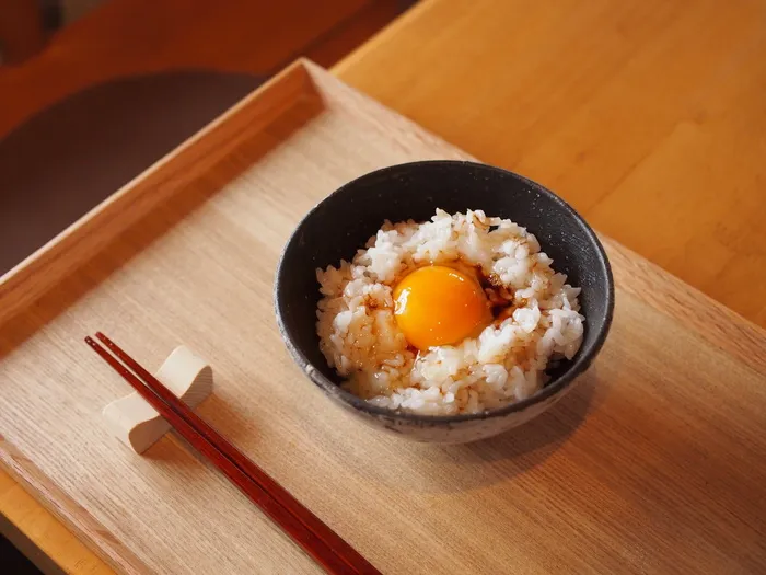 大米，鸡蛋，日本，食品，饮食，熊本，有机种植，烹饪