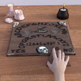 占卜板，棕色，桌子，巫婆板，神秘主义，巫术，鬼魂，调查