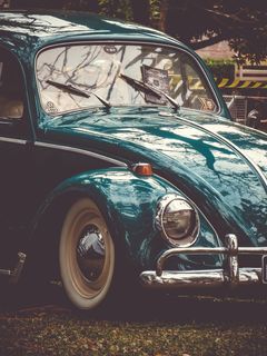 蓝色大众甲壳虫