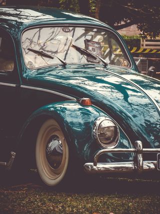 蓝色大众甲壳虫