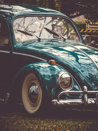 蓝色大众甲壳虫