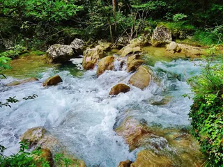 drôme，峡谷，德鲁伊瀑布，河流，水，自然，水流，漩涡