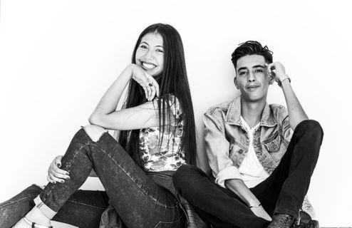 墨西哥，莫雷莉亚，克里斯蒂亚娜·马斯·维达，笑，有趣，黑白，模特，白色