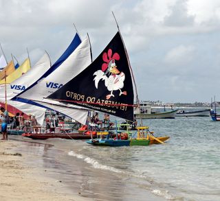 伯南布哥, Porto de galinhas, 巴西, 海滩, Mar, 夏季, 自然, 帆船