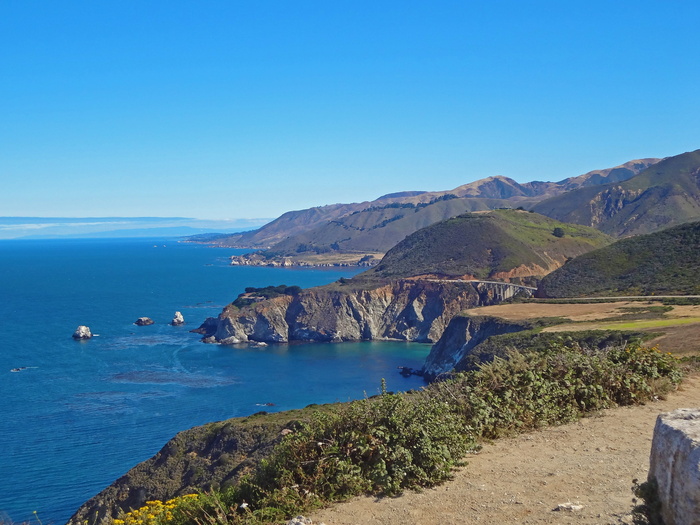 海岸，水，海，旅游，景观，全景，自然，山
